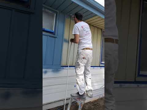 Painting Exterior Of House With An Airless Sprayer