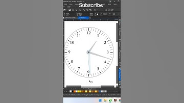 How to create clock in CorelDraw using transform menu easy tutorial for beginners #coreldraw