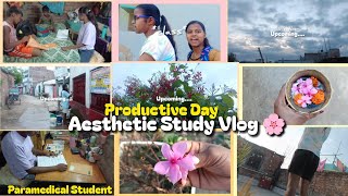 24 May Exam Preparation 📚 | Realistic Productive Study VlogAesthetic Productivity Vlog 🎧 |☁️