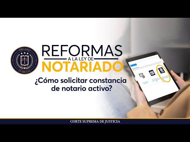Solicitud de constancia de notario activo