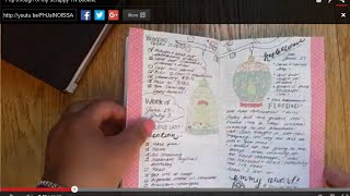 Travelers Notebook flip through of my tasks and journaling booklet.