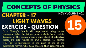 Concepts of Physics( HCV) Chapter 17 - Q-15 #JEE Adv.1983 - Vivek Phalke PHYSICS