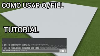 COMO USAR O COMANDO /FILL NO MINECRAFT! TUTORIAL screenshot 5