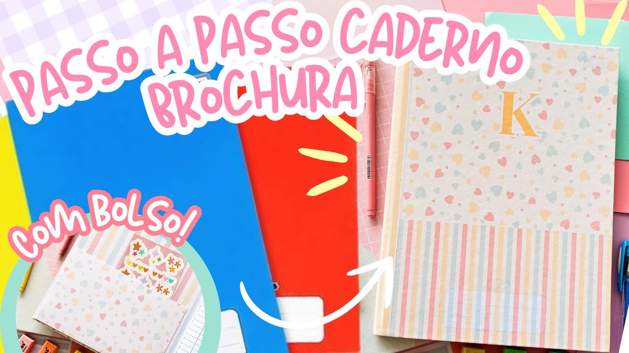 COMO REFORMAR CADERNO BROCHURA + Arquivos para baixar - Karina Idalgo ♥