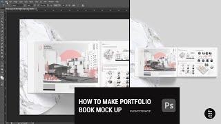 How to make Portfolio book mock up in photoshop (Free Mock up Available) screenshot 3