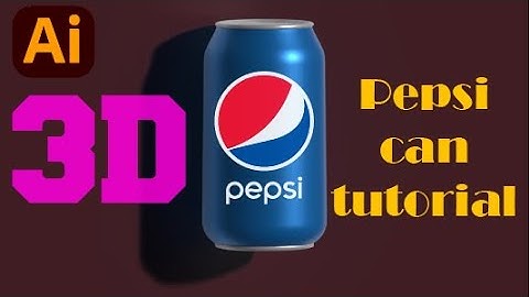 Designing a 3D Pepsi Can using Adobe Illustrator- Lets learn new 3D Features in Adobe Illustrator