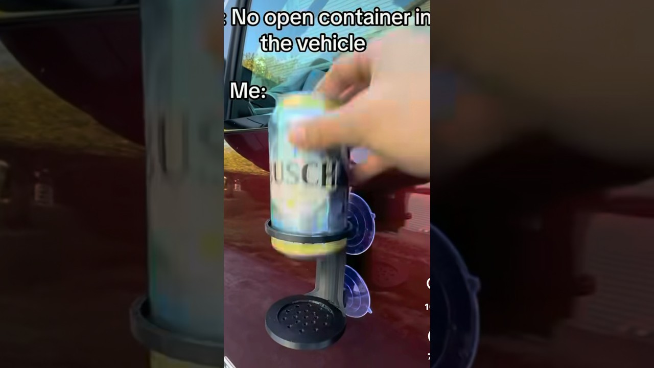 В грузовике запрещено проносить открытые емкости с алкоголем! 