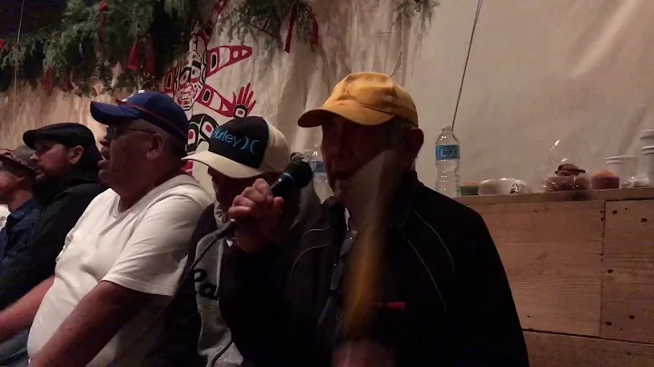 Billy Peters singing a Danaxdaxw Ladies dance song