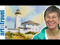 Landscape Watercolor Painting Tutorial | Step by Step Demo for Beginners. Easy.