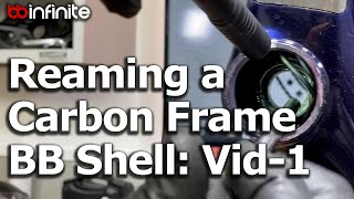 Reaming a Carbon Frame Shell: Vid-1 Canyon Aeroroad BB Removal
