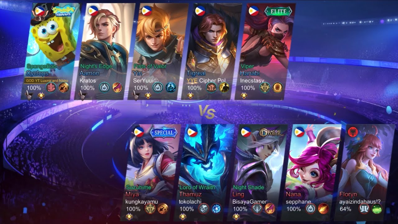 SPONGEBOB SQUAREPANTS WAS DEFEATED BY THESE STRONG ENEMIES | MOBILE LEGENDS | MLBB | ML | VICTORY 