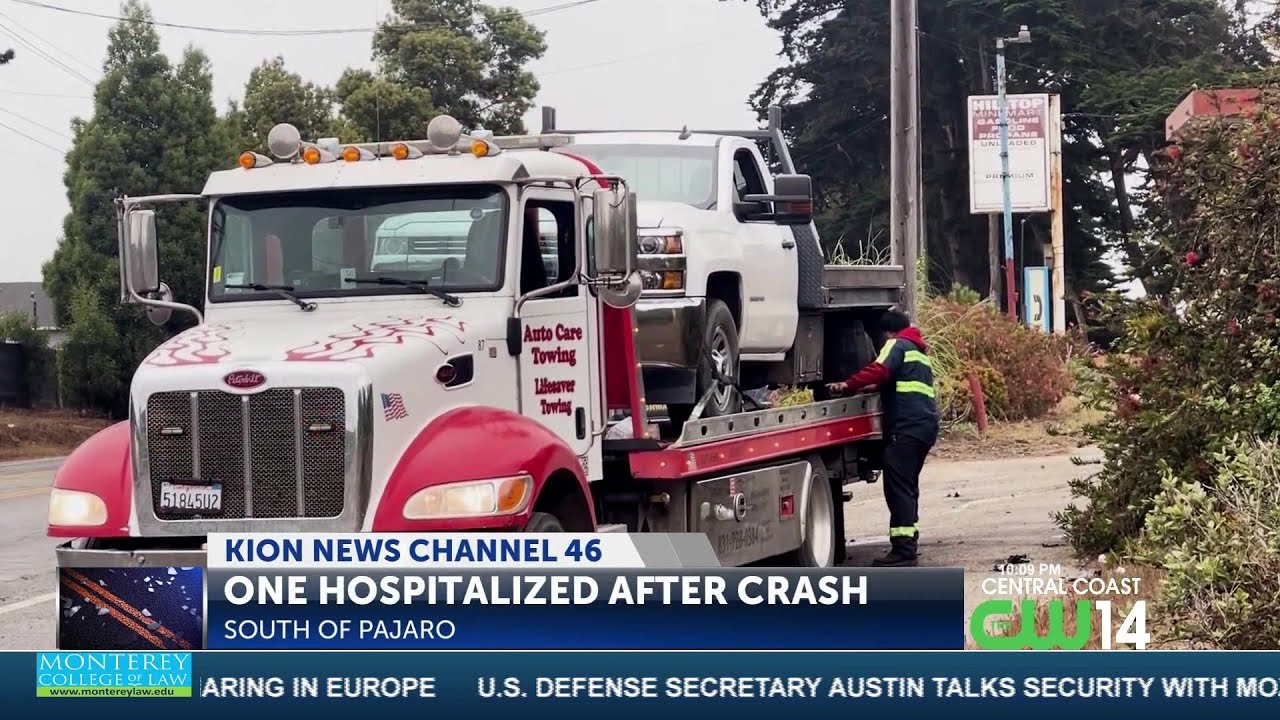 Car crash snarls traffic on Salinas Road and Hillcrest Road - YouTube
