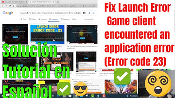 Solución Error code 23 Game client encountered an application error  - Fortnite Bug Fixed en Español