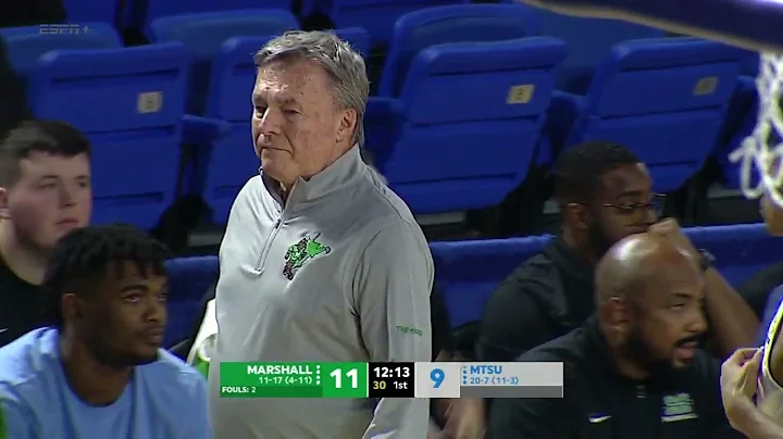 Marshall vs Middle Tennessee | NCAA COLLEGE BASKET...
