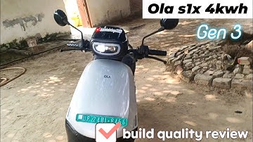 Ola S1x 4kwh gen3 Electric Scooty Build Quality Review | Real Life Test & Honest Opinion 2025