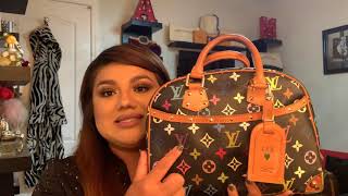 Louis Vuitton, Bags, Louis Vuitton Takashi Murakami Multicolor Trouville  Satchel