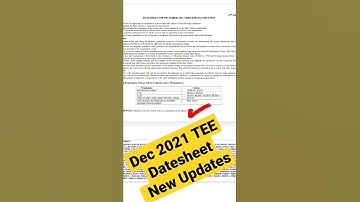 IGNOU TEE Dec 2021 Datesheet New Updates on 18-Feb-2022 | Seven Learning |