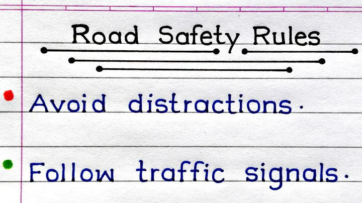 Road Safety Rules In English | Traffic Safety rules In English | 10 Road Safety Rules |