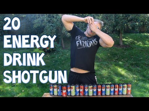 20 Energy Drink Shotgun - *Do NOT Attempt This At Home* | Furious Pete