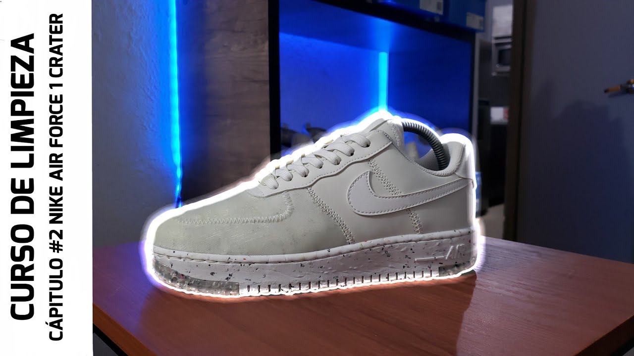 surco dinosaurio cavar COMO LAVAR NIKE AIR FORCE 1 CRATER CORRECTAMENTE - YouTube