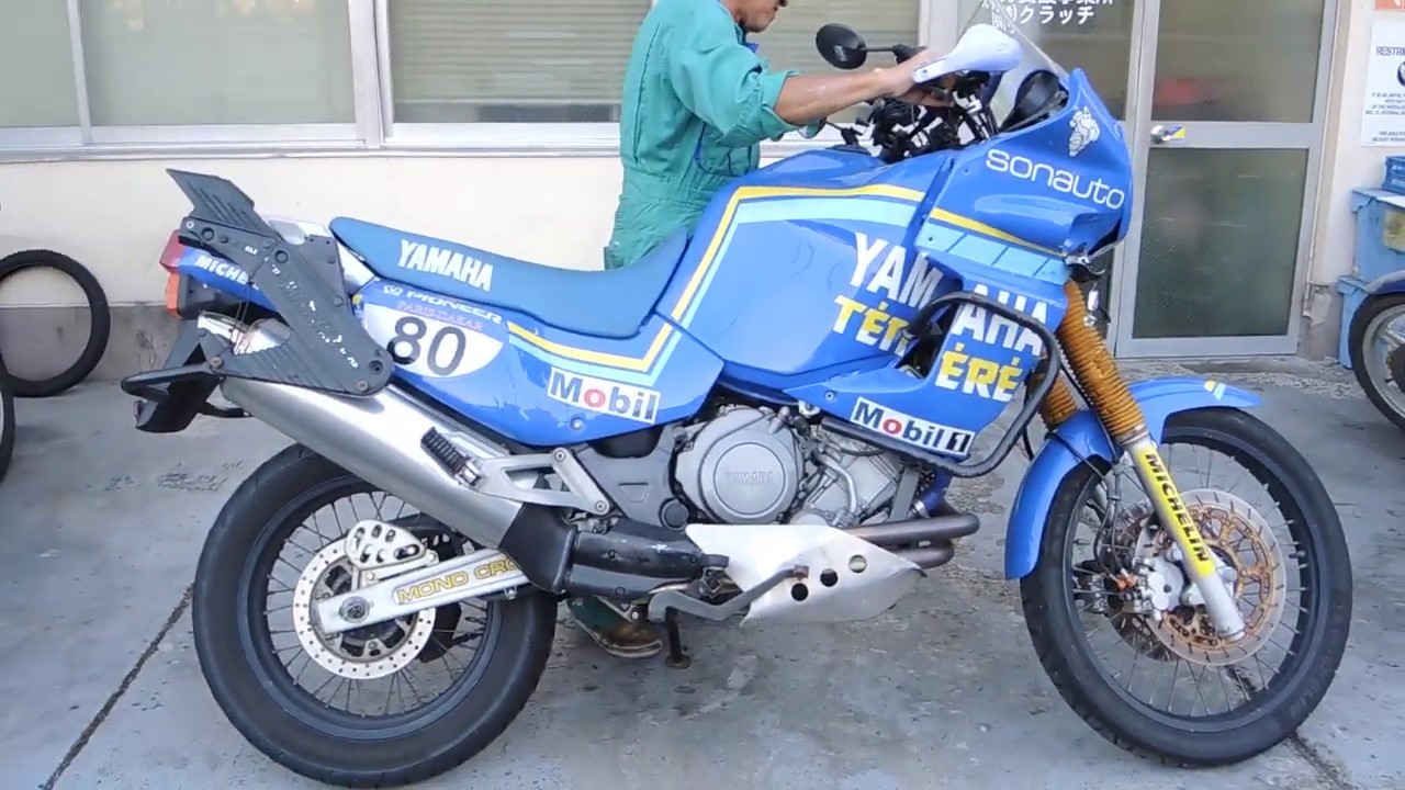 XTZ750 スーパーテネレ エンジン セル 一発 始動 ＆ マフラー 音 社外