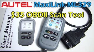 $35 OBDII Diagnostic Scan Tool - Autel MaxiLink ML329