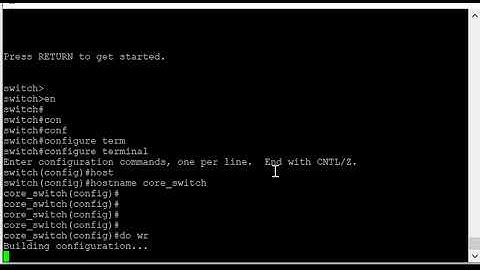 How to set/change Hostname in Cisco switch