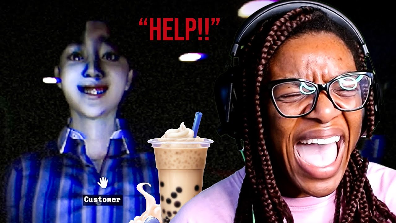 I OPENED A HAUNTED BOBA TEASHOP...RUN!! -The Boba Teashop - YouTube