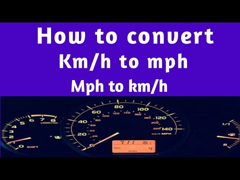 How to convert kilometer per hour to miles per hour or miles per hour ...