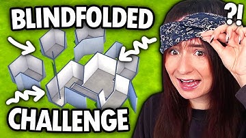 I tried the BLINDFOLDED build challenge in The Sims 4!