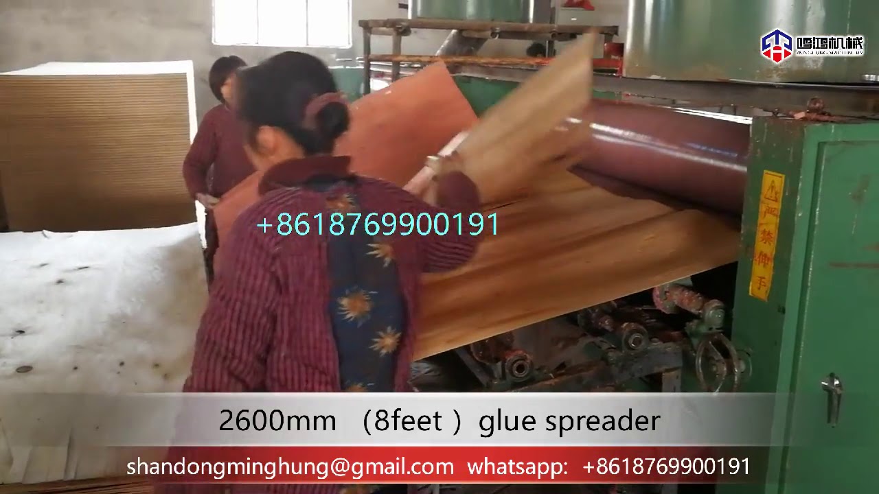 Glue spreader roller machine plywood glue spreader machine YouTube
