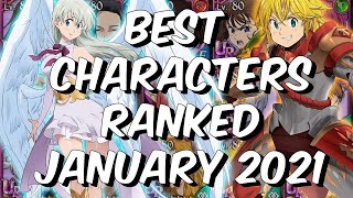 Best Characters Ranked January 2021 - Seatin's Global Tier List - Seven Deadly Sins: Grand Cross
