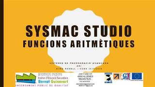OMRON. SYSMAC STUDIO. Funcions Aritmètiques. Suma, resta, multiplicació, divisió.