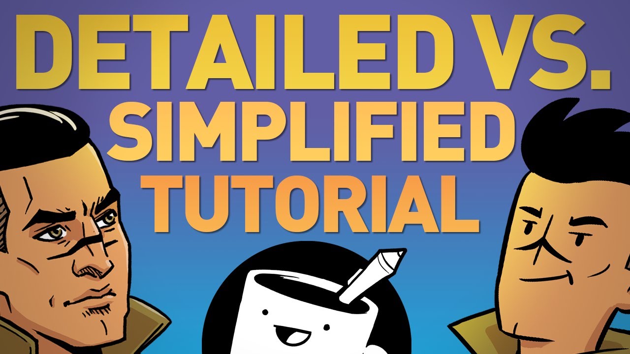 How To Draw Detailed and Simplified Characters YouTube