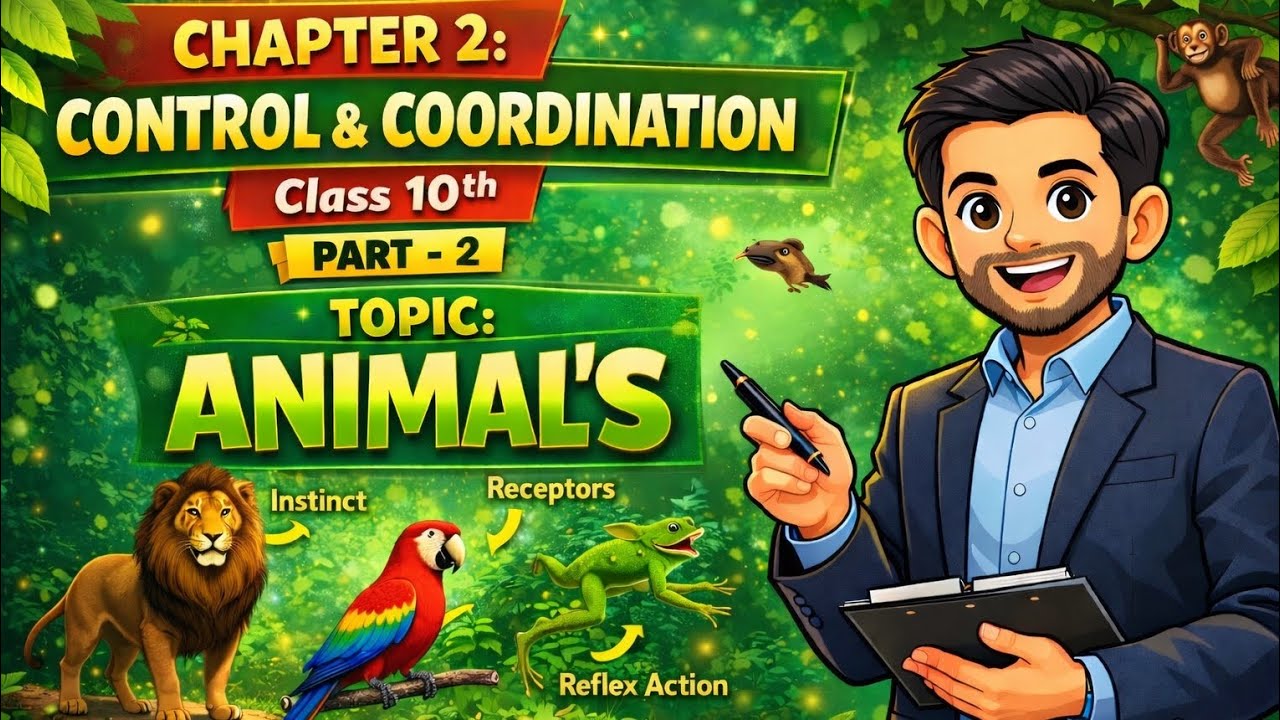 Class 10th chapter 2 biology control and coordination revision video 