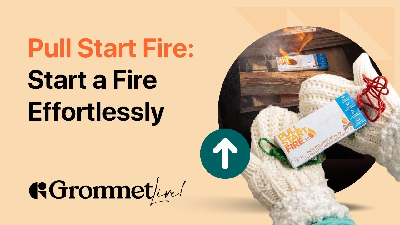 Effortlessly Start Fires with Pull Start Fire Firestarter | Grommet Live