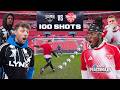 SIDEMEN VS YOUTUBE ALLSTARS TOOK 100 SHOTS AND SCORED ____