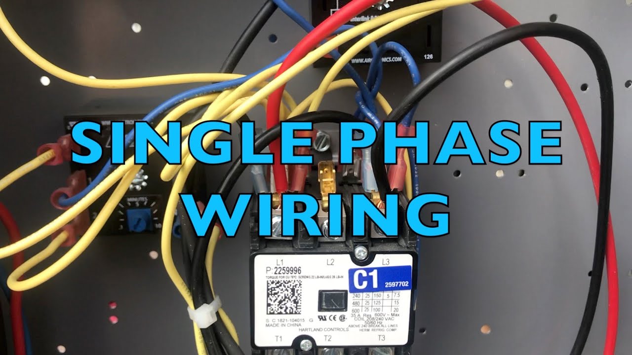 SINGLE PHASE COMPRESSOR WIRING - YouTube