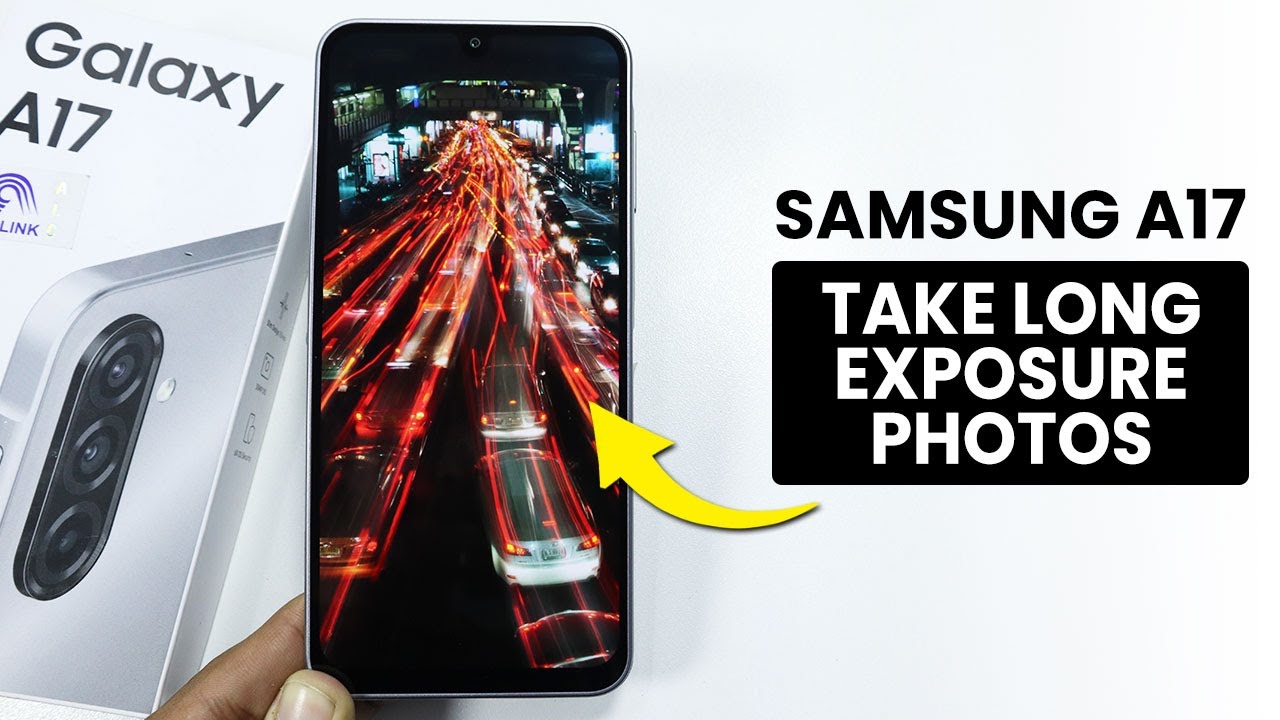 Как делать фотографии с длинной выдержкой на Samsung A17