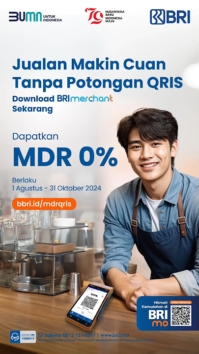 Saatnya sobat BRI menikmati promo MDR QRIS 0% bbri.id/mdrqris #QRISBRI #EDCBRI #MerchantBRI