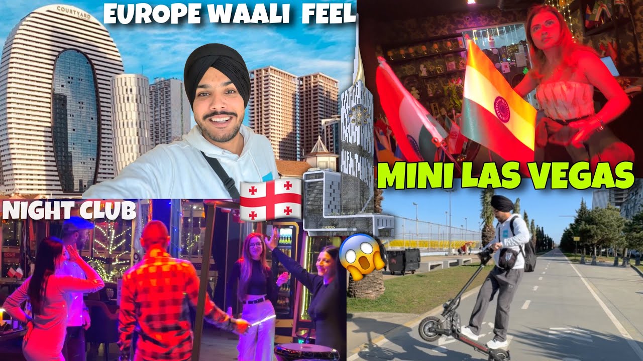 EUROPE VIBE IN GEORGIA 😱 MINI LAS VEGAS , Bhatumi , INDIAN FOOD