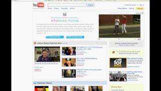 Honda - YouTube Masthead Ad (Nov 4, 2009)