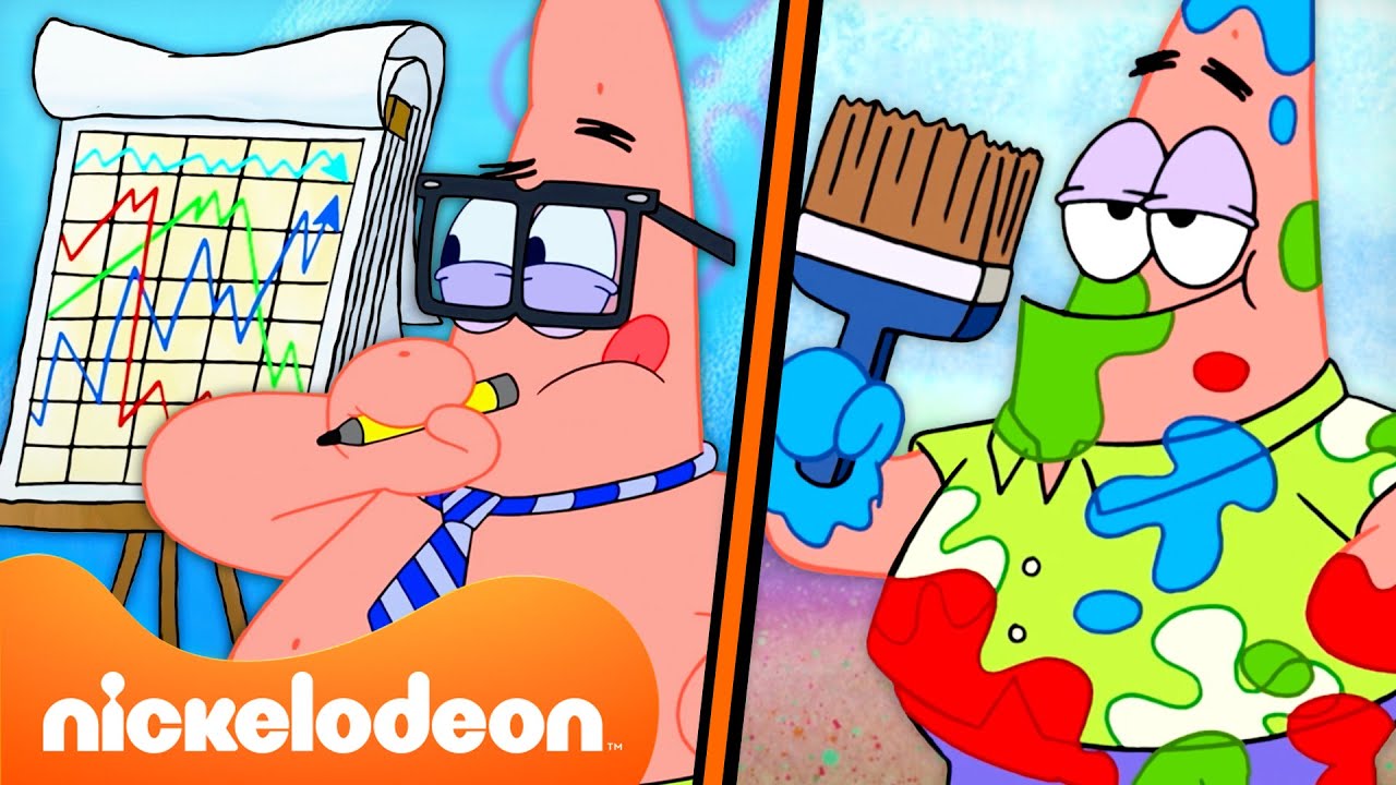كل وظيفة لباتريك في سبونج بوب وعرض باتريك ستار! | سبونج بوب | Nickelodeon Arabia