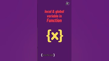 local and global variables in javascript functions | #javascript tutorial in 1 minutes