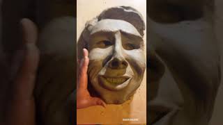Creacion de una mascara de latex paso 1 - molde de barro #art #arte #julietacahue #escultura