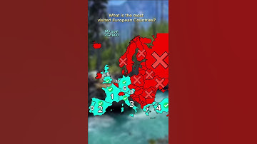 What is the most visited European countries? #europe #map #geography #mapping #mapper #countries