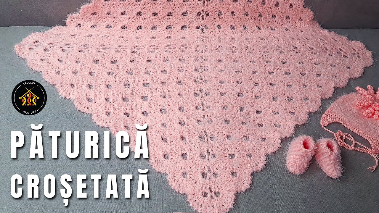 Paturica bebe crosetata - Set bebe crosetat