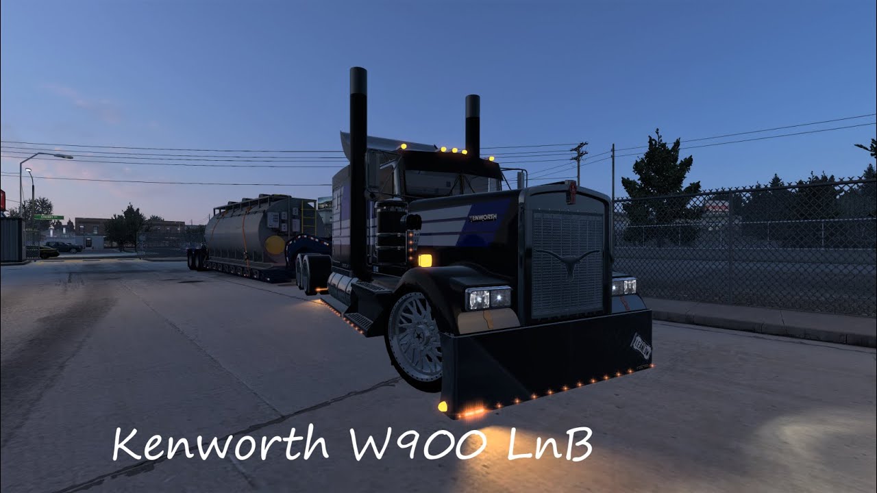 American Truck Simulator 2021 4k Kenworth LnB Custom Mix Tank Haul