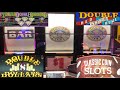 OLD SCHOOL COIN SLOTS: DOUBLE RED WHITE & BLUE + DOUBLE DOLLARS + TRIPLE DOUBLE DIAMOND SLOT PLAY!