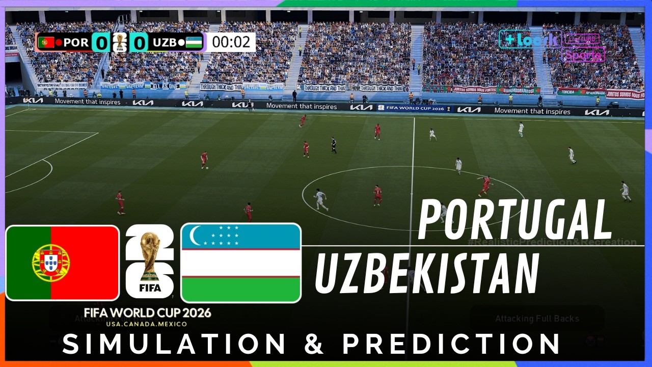 ✅ Portugal vs Uzbekistan 2026 | Copa Mundial | Predicción y Recreación Realista (Simulación)